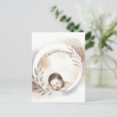 Watercolor Illustratie van Slaande Baby Briefkaart (Staand voorkant)