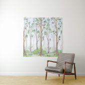 Watercolor illustration-Fairy forest. Children's i Wandkleed (In situ)