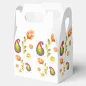 Watercolor Indiase paisley Bedankdoosjes (Geopend)