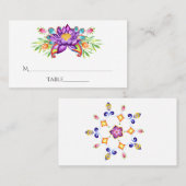 Watercolor Indische Lotus Bloem Plaatskaartje (Voorkant / Achterkant)