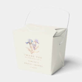 Watercolor Iris Bruidsfeest Bedankdoosjes
