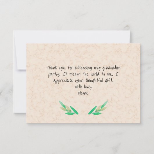 Watercolor Iris on marble background Bedankkaart (Achterkant)