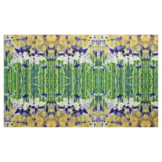 Watercolor Iris Stof (Yard (91,4 cm))