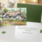 Watercolor Irish Blessing Happy St. Patrick's Day Kaart