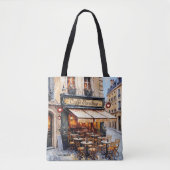 Watercolor Italian Café Coffee Lover  Tote Bag (Voorkant)