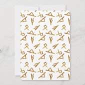 Watercolor It's A Boy Vikings Feest Baby Shower Kaart (Achterkant)