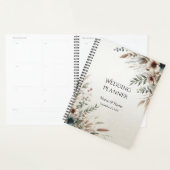Watercolor Ivoor Blauwe Bloemen Planner (Display)