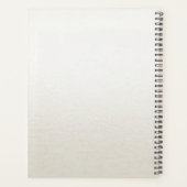 Watercolor ivoorblauwe bloemen planner (Achterkant)