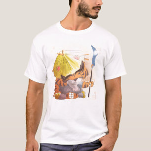 Watercolor Jaar van de Tijger, Samurai T-shirt