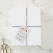 Watercolor jager babyshower bedankt cadeaulabel (Met Touw)