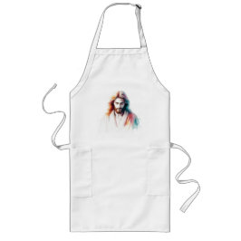 Watercolor Jesus Christ Portrait Serene & Spirit Lang Schort