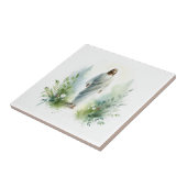 Watercolor Jesus Christ with Botanical Elements Tegeltje (Zijkant)