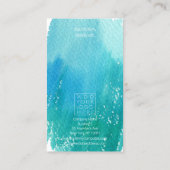 Watercolor Jewelry Backing Marketing Promotional Visitekaartje (Achterkant)