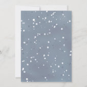 Watercolor jong katje Winter Baby Shower Kaart (Achterkant)