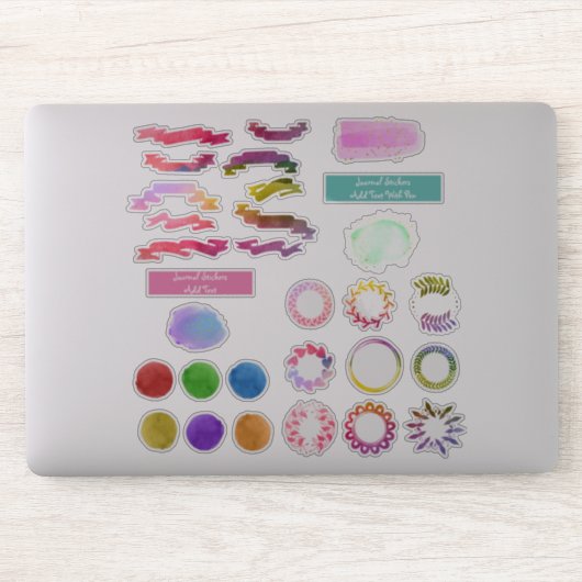Watercolor Journal Decoratie Kit DIY Planner Sticker (Computer)