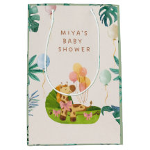 Watercolor Jungle Theme Party bags 