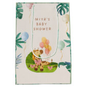 Watercolor Jungle Theme Party bags  Medium Cadeauzakje (Achterkant)