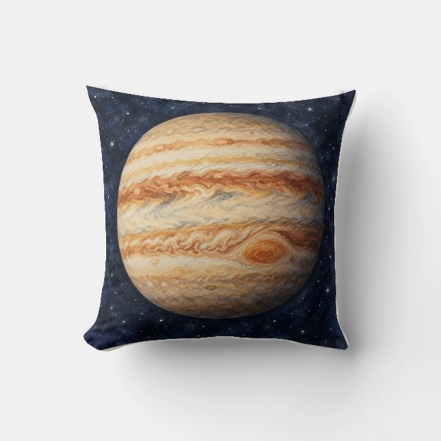 Watercolor Jupiter  Kussen (Voorkant)