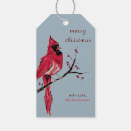 Watercolor Kaart Christmas Cadeautags Cadeaulabel
