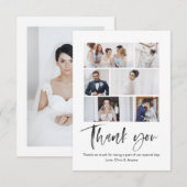 Watercolor kalligrafie bedankkaart (Voorkant / Achterkant)