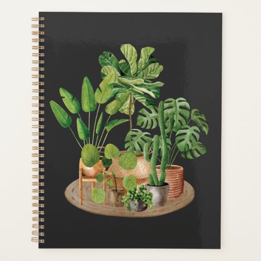 Watercolor Kamerplanten Planner (Voorkant)