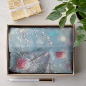 Watercolor Kardinaal Besneeuwde Bos Decoupage Tissuepapier (Geschenk)