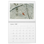 Watercolor Kardinalen 2026 Kalender (Jan 2027)