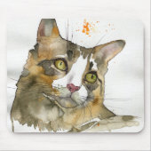 Watercolor Kat Muismat (Voorkant)