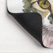 Watercolor Kat Muismat (Hoek)