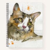 Watercolor Kat Notitieboek (Voorkant)