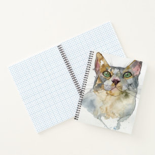 Watercolor Kat Notitieboek