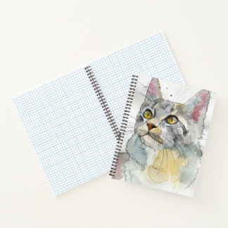 Watercolor Kat Notitieboek
