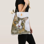 Watercolor Kat Tote Bag (Dichtbij)