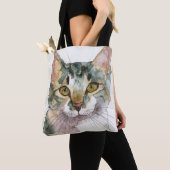Watercolor Kat Tote Bag (Dichtbij)