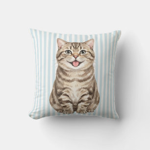 Watercolor Kattenkussenhoes Kussen
