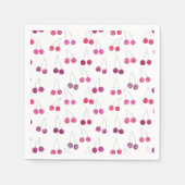 Watercolor Kersenfeestje  Servet (Voorkant)