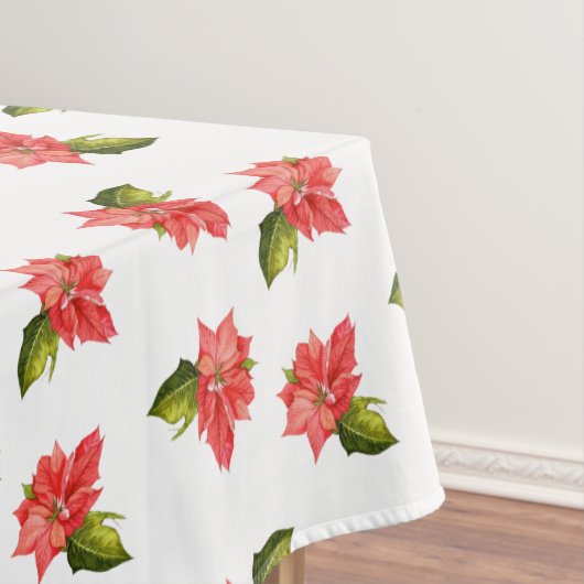 Watercolor Kerst Bloemen Tafelkleed (Voorbeeld)