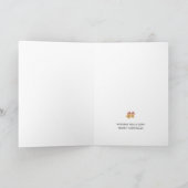 Watercolor Kerst Delight in Noir Roze Feestdagen Kaart (Binnen)