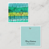 Watercolor Kerst Dennenboom met Rudolf genaamd Notitiekaartje (Voorkant / Achterkant)