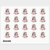 Watercolor Kerst Elf Ronde Sticker (Vel)