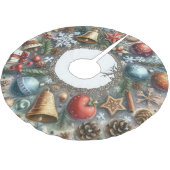 Watercolor Kerst Motieven Kerstboom Rok (Gekanteld)