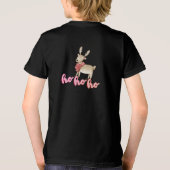 Watercolor Kerst Rendier Tri-Blend Shirt (Achterkant)