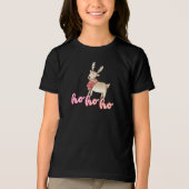Watercolor Kerst Rendier Tri-Blend Shirt (Voorkant)