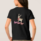 Watercolor Kerst Rendier Tri-Blend Shirt (Achterkant)