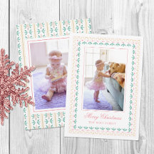 Watercolor Kerst Roze Grandmillennial Foto