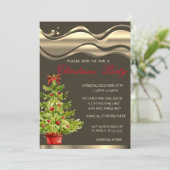 Watercolor Kerstboom, Kerstfeest Kaart (Staand voorkant)