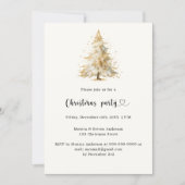 Watercolor Kerstboom Kerstfeest Kaart (Voorkant)