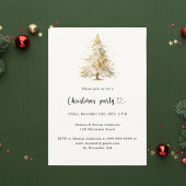 Watercolor Kerstboom Kerstfeest Kaart