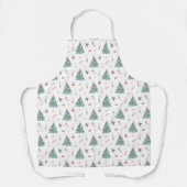 Watercolor Kerstboom Schort (Voorkant)