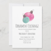 Watercolor Kerstfeest Versiering Uitwisseling Kaart (Voorkant)